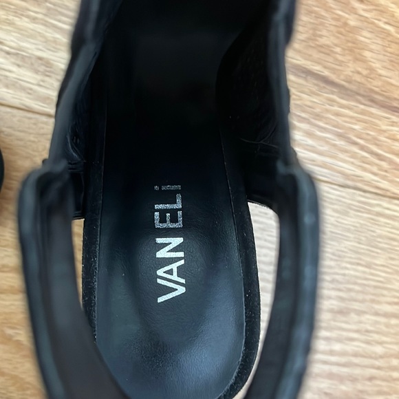 Vaneli Peep Toe Block Heels - Black - Size 9.5 - Picture 9 of 9